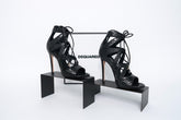 Dsquared2 Black Snakeskin Heels